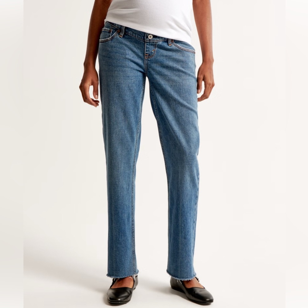 Abercrombie & Fitch maternity Straight Jeans size 31 (12) - Picture 2 of 9